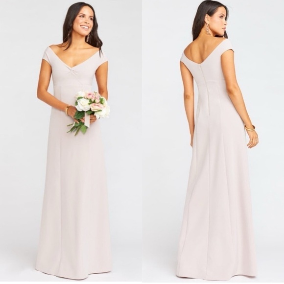 Show Me Your Mumu Zurich Knot Gown in Show Me The Ring Stretch Crepe - Picture 1 of 8